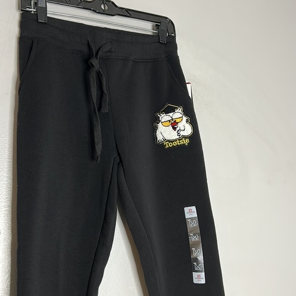 SOURHPOLE BLACK OWL TOOTSIE POP GRAD SWEATPANTS MEDIUM KIDS new - Picture 1 of 5